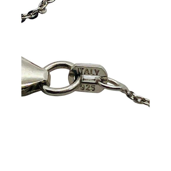 D'Joy Sterling Silver Multi Gemstone Cross Pendant-20'' Italy Chain-Rainbow-Bold - Picture 4 of 10